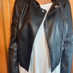 Faux leather jacket